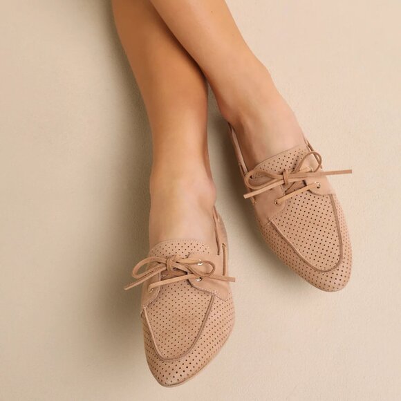 Dolce Vita Lakin Bamboo Nubuck Leather Loafers - Picture 4 of 13